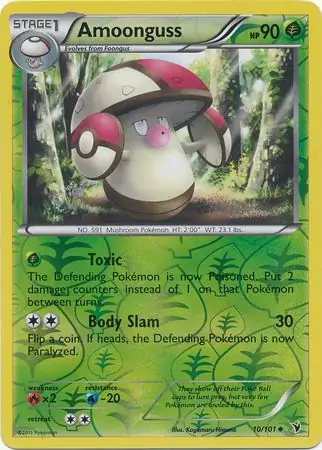 Amoonguss Reverse Holo 10 Normal