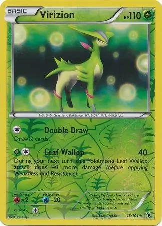 Virizion Reverse Holo 13 Normal