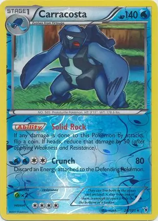 Carracosta Reverse Holo 26 Normal