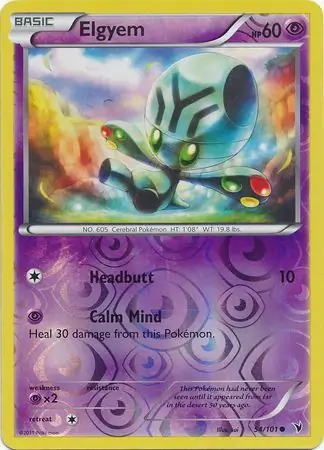 Elgyem Reverse Holo 54 Normal