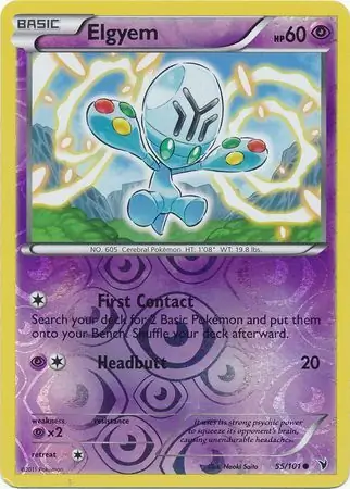 Elgyem Reverse Holo 55 Normal