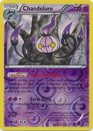 Chandelure Reverse Holo 60 Normal