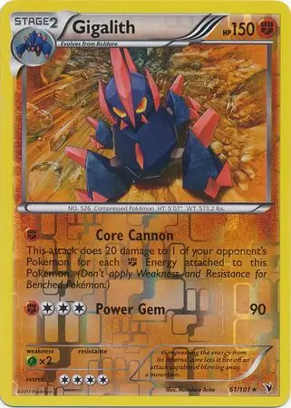 Gigalith Reverse Holo 61