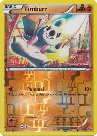 Timburr Reverse Holo 62 Normal