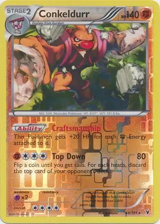 Conkeldurr Reverse Holo 64 Normal