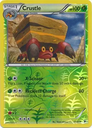 Crustle Reverse Holo 7 Normal