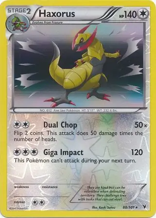 Haxorus Reverse Holo 88 Normal