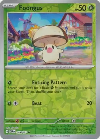 Foongus Reverse Holo 009 Normal