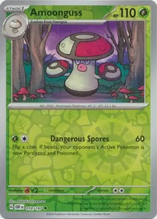 Amoonguss Reverse Holo 010 Normal