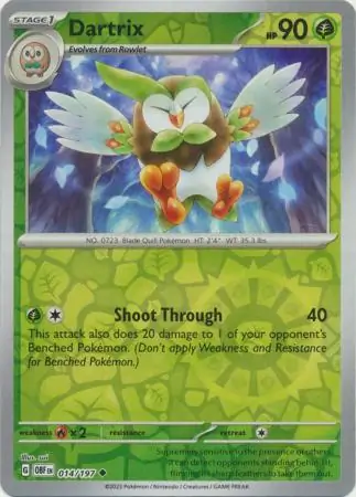 Dartrix Reverse Holo 014 Normal