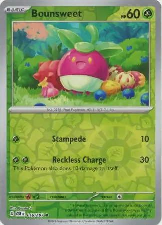 Bounsweet Reverse Holo 016 Normal