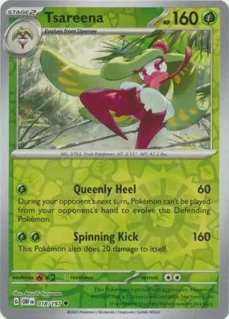 Tsareena Reverse Holo 018 Normal