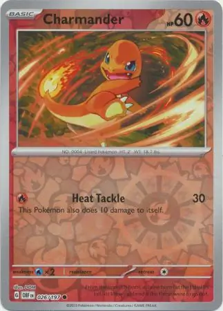 Charmander Reverse Holo 026 Normal
