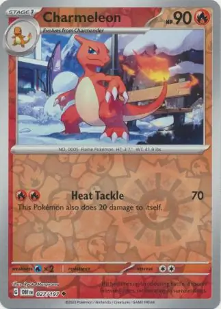Charmeleon Reverse Holo 027 Normal