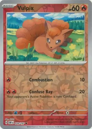 Vulpix Reverse Holo 028