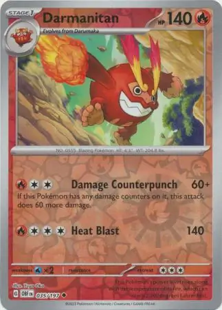 Darmanitan Reverse Holo 035 Normal