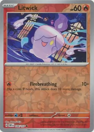 Litwick Reverse Holo 036 Normal