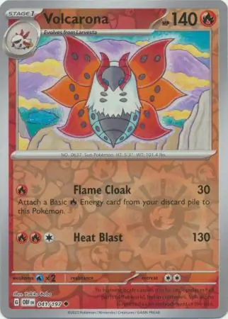 Volcarona Reverse Holo 041