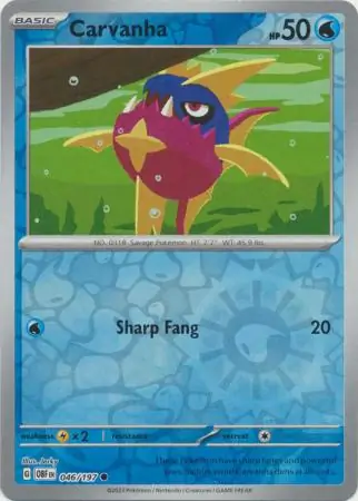 Carvanha Reverse Holo 046 Normal