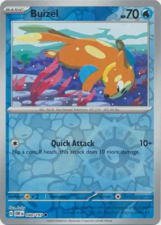 Buizel Reverse Holo 048 Normal