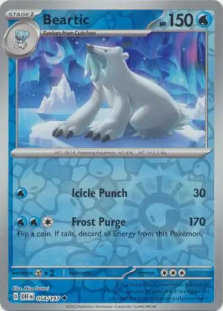 Beartic Reverse Holo 054