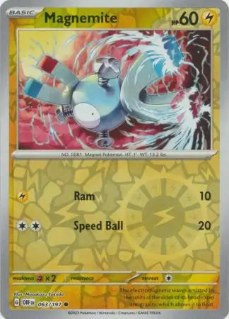 Magnemite Reverse Holo 063 Normal