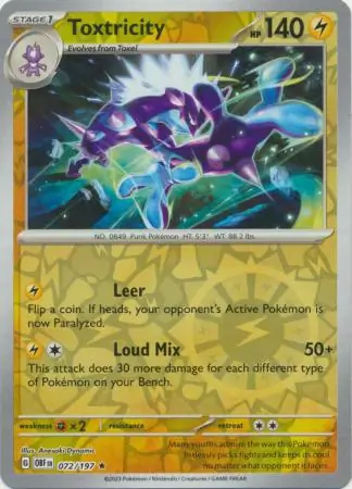 Toxtricity Reverse Holo 072 Normal