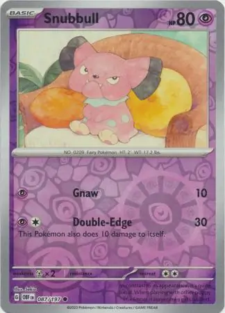 Snubbull Reverse Holo 087 Normal