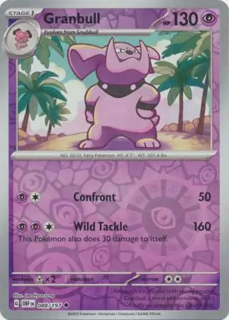 Granbull Reverse Holo 088 Normal