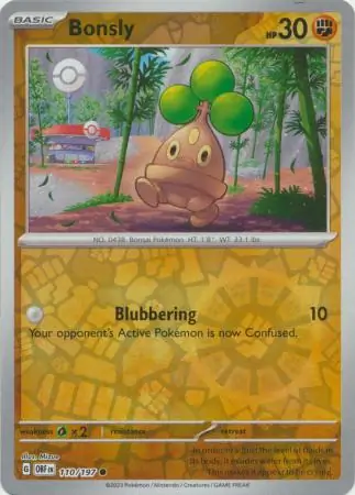 Bonsly Reverse Holo 110 Normal