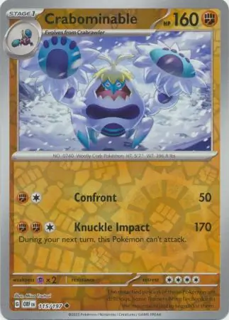 Crabominable Reverse Holo 115