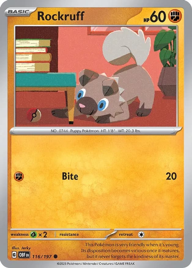 Rockruff 116 Normal
