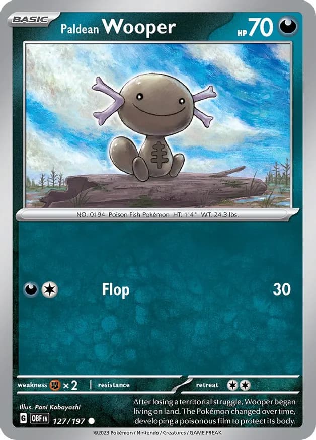 Paldean Wooper 127 Normal