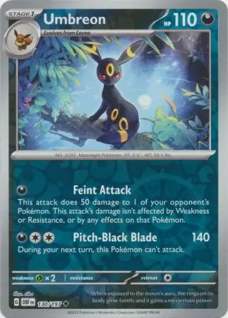 Umbreon Reverse Holo 130 Normal