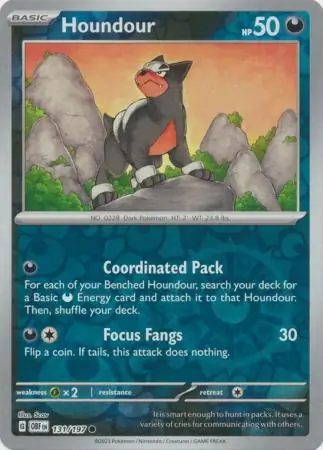 Houndour Reverse Holo 131 Normal