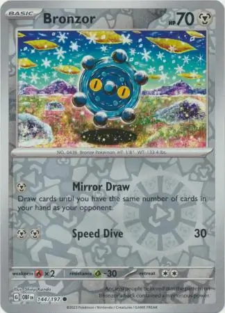 Bronzor Reverse Holo 144 Normal