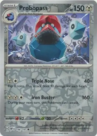 Probopass Reverse Holo 146 Normal