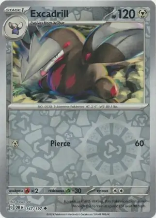 Excadrill Reverse Holo 147