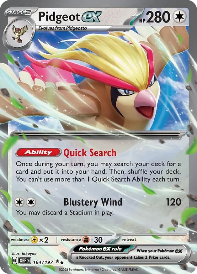 Pidgeot ex 164 Normal