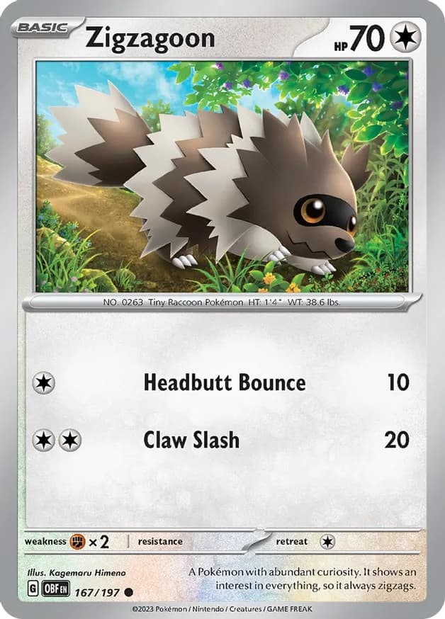 Zigzagoon 167 Normal