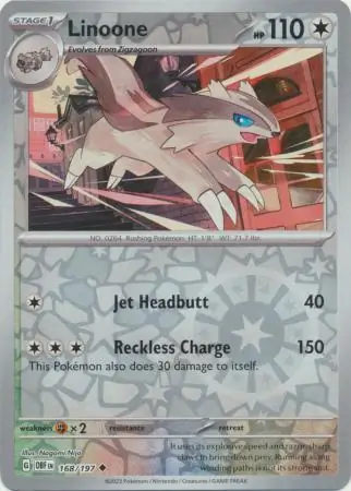 Linoone Reverse Holo 168 Normal