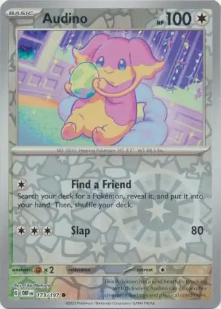Audino Reverse Holo 173 Normal