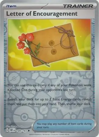 Letter of Encouragement Reverse Holo 189 Normal