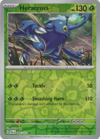 Heracross Reverse Holo 006 Normal