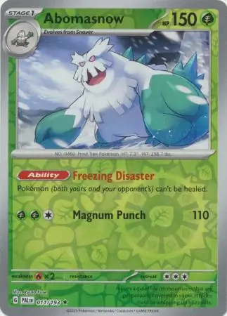 Abomasnow Reverse Holo 011 Normal