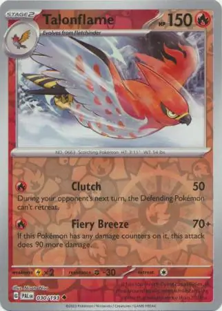 Talonflame Reverse Holo 030 Normal
