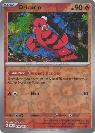 Oricorio Reverse Holo 033 Normal