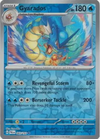 Gyarados Reverse Holo 043 Normal