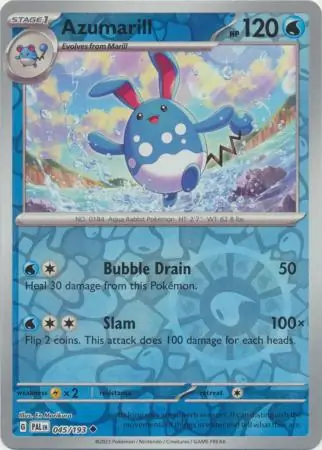 Azumarill Reverse Holo 045 Normal