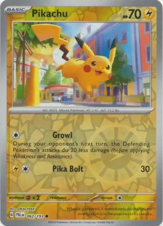 Pikachu Reverse Holo 062 Normal